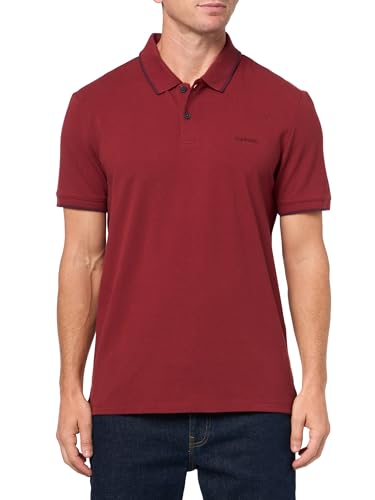 Calvin Klein Men's Stretch Pique Solid Tipped Polo