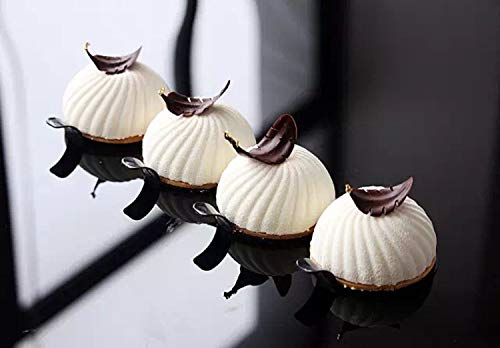 Joho 3D Silicone Baking Molds Cakes,Silicone Molds for Mousse Cake,Dessert Mold for Chocolate Pudding Pastry,Swirl Shapes,6-Cavity - Thumbnail 3