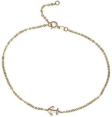 Gold ANCHOR Ankle Bracelet Anklet Jewelry Fashion Gift Ocean Nautical Trendy