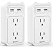 Huntkey Power Strip Surge Protector 8 outlets (White-2)