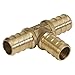 SharkBite UC370LFA PEX Tees, 3/4-Inch x 3/4-Inch x 3/4-Inch, Brass primary