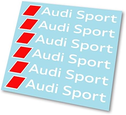 GraphicFX x6 Audi Sport Badge Stickers Hi Temp Brake Caliper Decals