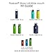 Flaskars Straw Lid for Hydro Flask Wide Mouth Water Bottle with 2 Straws and Straw Brushes (Black/Gray, Pack of 1)