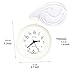 UPIT Water Resistance Clock with String 4.72 x 1.57 x 5.71 inch, (Ivory)