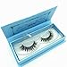 Miss Kiss Real 3d Mink Lashes Natural Look, Curly Fluffy False Eyelashes Strip, Soft Cat Fake Eye Lash Can be Reused for Women 1 Pair 12mm Length