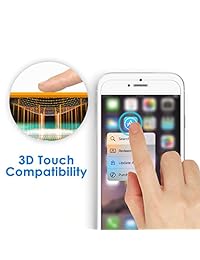 JETech - Protector de pantalla para Apple iPhone 8, iPhone 7, iPhone 6s, iPhone 6, 4,7 pulgadas, película de vidrio templado con herramienta de fácil instalación, 2 unidades
