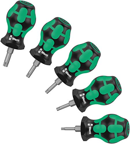 Wera '05008876001 Stubby Set TX 1 Schraubendreher-Satz, 5-teilig