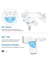 Koroao - Cámara de esquina para Arlo Ultra, Arlo Pro, Arlo Pro 2 Fácil de instalar y ahorrar espacio al aire libre soporte interior