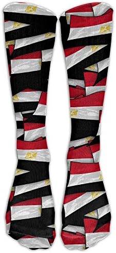 Dutars Egypt Flag Wave Collage Compression Socks Soccer Socks High Socks Long Socks For Running,Medical,Athletic,Edema,Diabetic,Varicose Veins,Travel,Pregnancy,Shin Splints,Nursing.