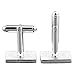 Insten Cufflink , Grey and Black Square