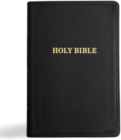 NKJV Giant Print End-of-Verse Reference Bible, Black Leathersoft
