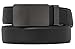 AOG DESIGN Two-Tone Leather Ratchet Belt Solid Buckle - Magnetic Edition (Gunmetal - Black and Blue),One Size Adjustable