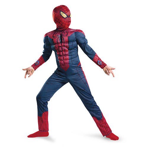 The Amazing Spider-Man Muscle Halloween Costume - Child Size 7-8