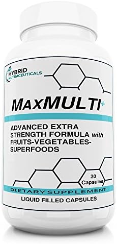 MaxMulti-The Best Liquid Cap Multivitamin and Mineral Supplement for Heart Health, Anti-Aging, Energy, Focus, Well Being, and Immune Support! High Potency, with Herbal &amp; Superfood Blend