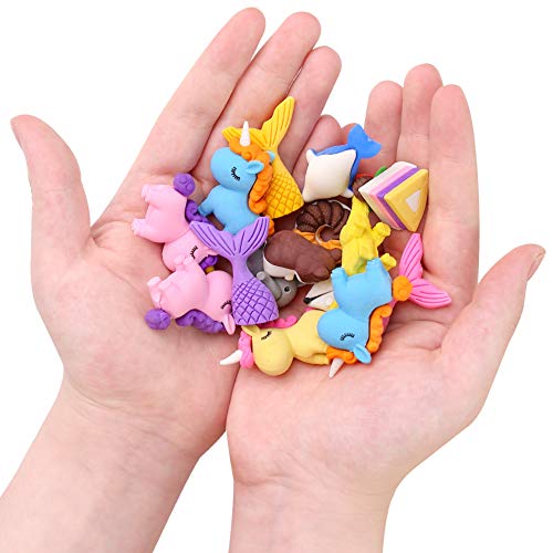 3 otters 75PCS Mini Puzzle Eraser Take Apart Erasers, Fruit and Vegetable Eraser Pencil Erasers for Kids Classroom Prizes Homework DIY Toys