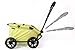 TRIOKID My First Kids Toy Wagon for Doll Trioswagon Blueberry Blue Deluxe Outdoor Doll Stroller Drawable Fabric with Adjustable Handle
