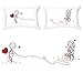 BoldLoft Love Ties Us Together Couple Pillowcases-Gifts for Him, Boyfriend, Husband, Cotton Anniversary, Christmas, Engagement, Knitting Gifts for Knitters, Valentine Pillow Cover Romantic Home Decor