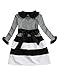 NNJXD Girl Long Sleeve Collared Stripe Leisure Dress