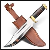 H.M Knives 15" Crocodille dundee Bowie Knife With Sheath-Fixed Blade Knife With Sheath-Survival Knife-Hunting Knife- for Camping, Outdoor, Bushcraft - Gift for Men