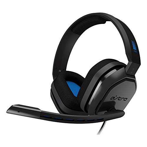 Astro Gaming A10 Casque Gamer Filaire, Audio Astro, Ultra-Léger, Robuste, Durable, Audio Jack 3,5Mm, Contrôle Du Volume Sur Cordon, Sourdine Flip-Up, PC/Mac/Xbox One/PS4 - Bleu/Noir