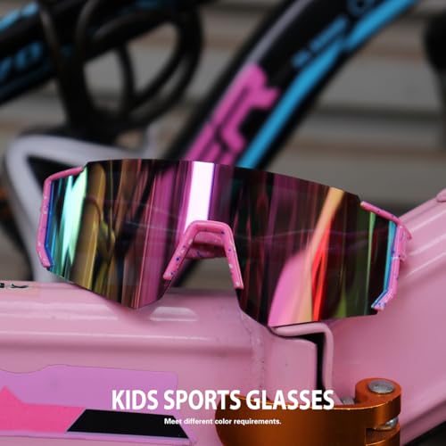 SEKKAF Kids Sunglasses Youth Baseball Sunglasses for Boys Girls Softball Sports Sun Glasses UV Protection