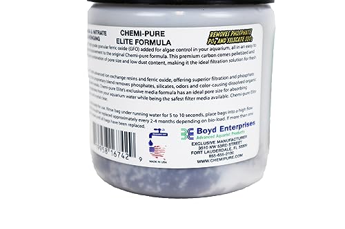 BOYD ENTERPRISES CHEMI-PURE ELITE FILTER MEDIA, 6.5 OZ, TREATS 10-25 GALLONS