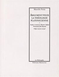 Argument pour la théologie platonicienne