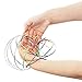 JOVITEC 4 Pieces Flow Ring 3D Spinner Ring Spring Bracelet Arm Toy for Teens Adults Games Spinning Metal Globe Slides Down Arms (Color 1)
