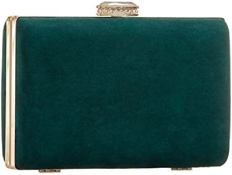 Ladies Tara Suede Style Box Clutch Bag - Women's Girls Evening Bag Bridal Wedding Handbag Purse KZ672