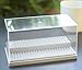 Acrylic Display Case/Box 2 Steps Perspex Dust Proof Show for Toys,Collector Stackable Clear Storage Display Case,Size 8.0 X 4.2 X 4.0 inchs (Gray)