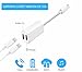 Splitter Compatible with iPhone 7, 7 Plus, 8, 8 Plus, X, Xs, Xr, iPad,iPad Pro, 2 in 1 Dual Headphone Jack Audio + Charge Cable Adapter,Work with iOS 12 or Later, Sync,Music Control.