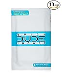 Quick DUDE Shower Wipes - On-The-Go Singles, Aloe, Hypoallergenic and Unscented Wipes