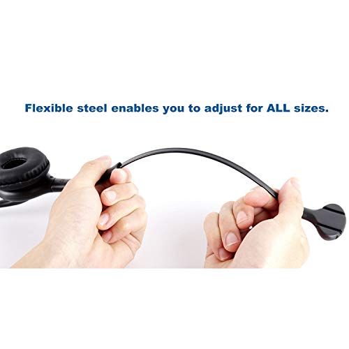 Single Ear Noise Canceling Headset for Call Center/Office with QD Cable for All Cisco 6000, 7800 and 8000 Series Phones and Also Models 7940 7941 7942 7945 7960 7961 7962 7965 7970 8841