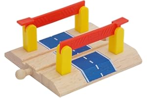SUPVOX Platform Track Accessories: Wooden Train Track Set for Kids Enhances Motor Skills and Creative Play - Suitable for Fam