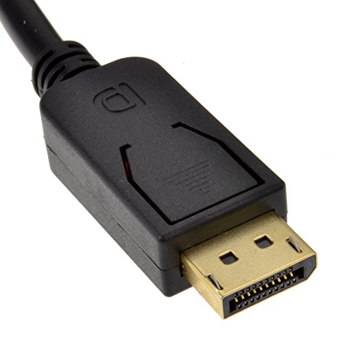 kenable DisplayPort Plug to DVI-D 24+1 Male Plug Digital Video Cable Gold 1m (~3 feet)