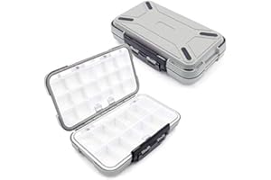 LESOVI Fishing Lure Boxes, Waterproof Portable Tackle Box Organizer With Storing Tackle Set Plastic Storage - Mini Utility Lures Fishing Box, Small Organizer Box