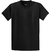 Joe's USA Mens Heavyweight 6.1-Ounce, 100% Cotton T-Shirts in Regular, Big and Tall Sizes