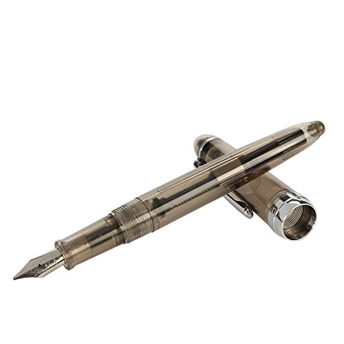 Fan-Ling 1PCS Transparent Series of Fountain Pens,2019 NEW Spiral Transparent Colourful office Fine nib Fountain Pen,School Office Stationery,Student Gift, Student Prize (B) - Thumbnail 2