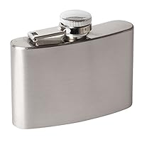 4 oz Hip Flask Set BYBYCD Hip Stainless Steel Flask & Funnel Set for Drinking Liquor e.g. Whiskey, Rum, Scotch, Vodka | Rust & Leak Proof Discreet Alcohol Canteen