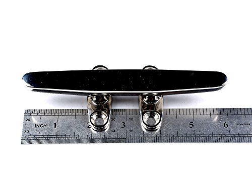 Thorn Dock Cleat Marine Boat Open Base Flat Top 6" Heavy Duty Stainless Steel (4 PCS)