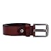 Vbiger Mens Smooth Genuine Leather Belt with Detachable Buckle
