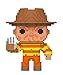 Funko Pop 8 Bit Nightmare on Elm Street Freddy Krueger NES Colors Exclusive