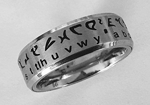 Retroworks Klingon Translator Ring Silver (US Size 06) Extra Small