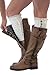Modern Boho Boot Cuffs Vintage 3 Button Style Women's Boutique Socks Brand Ivory
