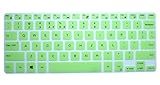 CaseBuy Ultra Thin Silicone Keyboard Protector Cover Skin for Dell XPS 13-9343 13-9350 13.3-Inch Ultrabook Computer (Green)