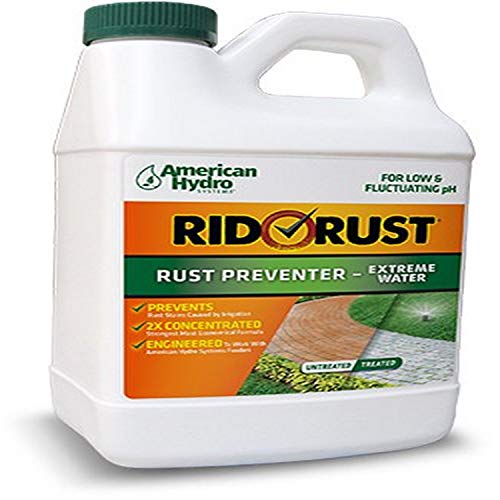 American Hydro Systems RR2 Rid O' Rust Extreme Water 2X Concentration Stain Preventer, 1/2-Gallon Bottles, 4-Pack
