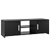 Mueble-TV-Mesa-Television-Mueble-Salon-Moderno-Madera-con-2-Puertas-1-Estante-Negro-110x35x36cm