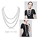 HAMIST 1920s Accessories Set Flapper Costume For Women Headband Gloves Cigarette Holder Necklace (S4-5832)