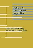 Studies in Interactional Linguistics, , 1588110974