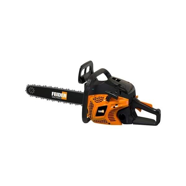 FEIDER FTRTPRO45 KettensÃ¤ge Benzin - Zylinder 46cm3, SchwertlÃ¤nge 46cm - SchnittlÃ¤nge 43cm - Oregon Schwert und -Kette - Robust und WiderstandsfÃ¤hig - Kraftstofftank 550L - Sicherheitssystem